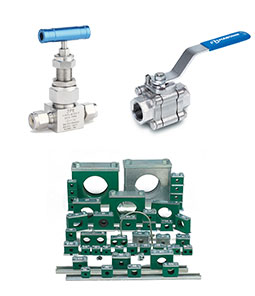 Tube Clamps, Instrumentation Valves & Manifolds